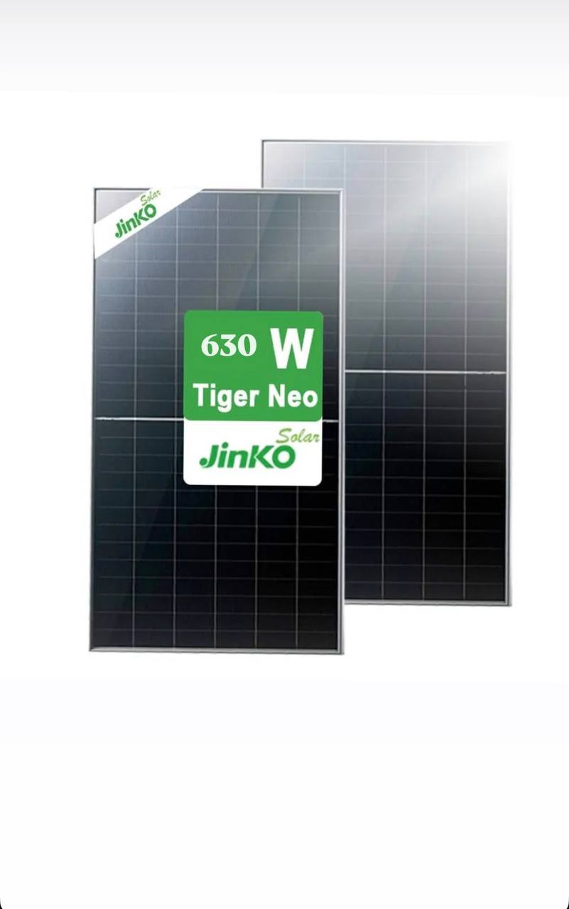 Jinko Solar Tiger Neo 630W двостороння сонячна панель N-Type TOPCon