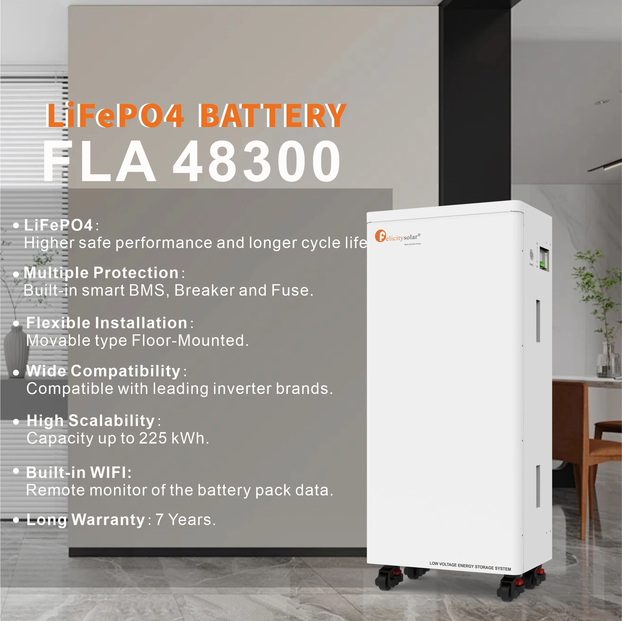 Felicity solar 48 В 300ah 15kwh литиевая батарея lifepo4| ConnectCodi