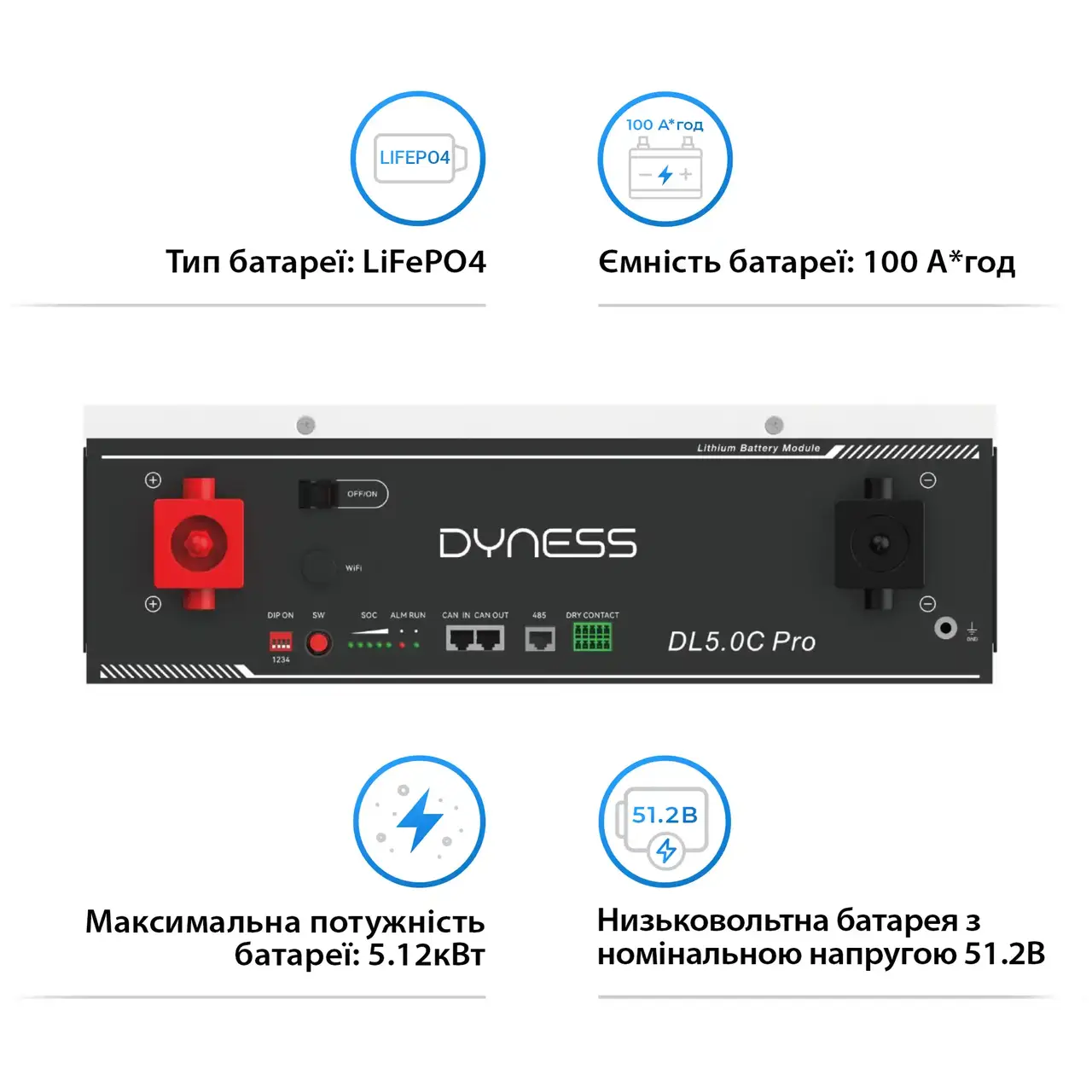 Dyness DL5.0C Pro технічні характеристики