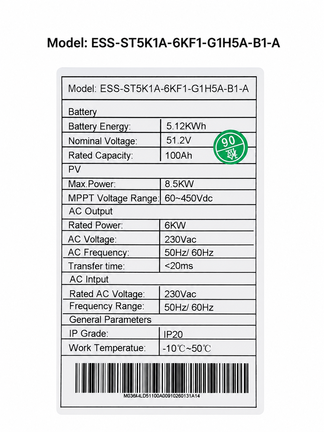Розпродаж All-In-One ESS TTN Energy для дому