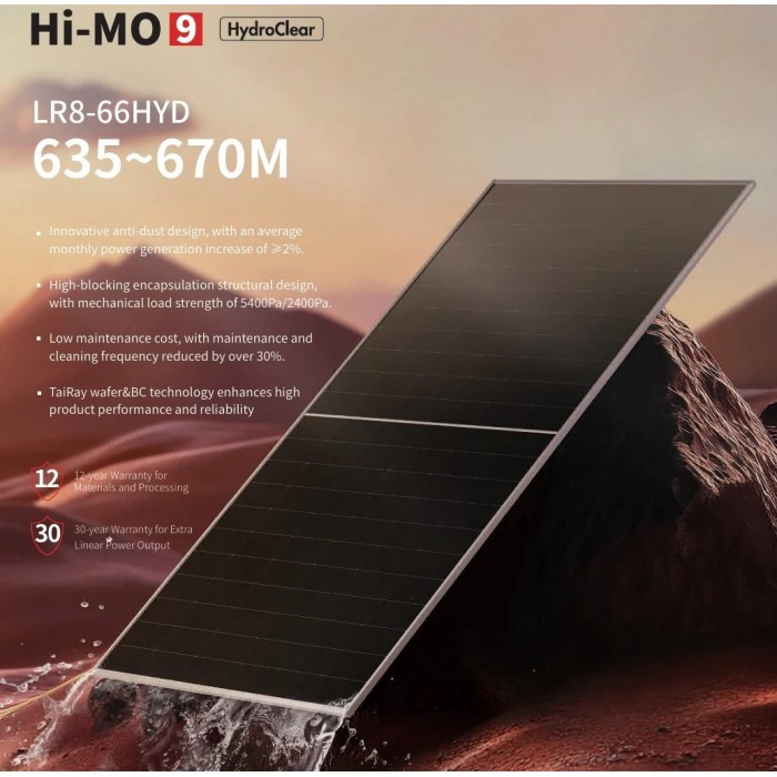 Сонячний модуль LONGi Hi-MO 9 655W