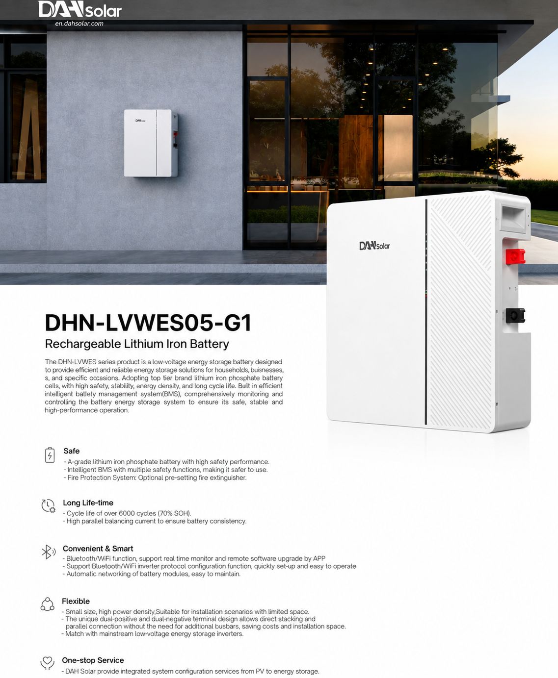 1. Акумуляторний модуль DAH Solar DHN-LVWES05-G1 CAN RS485