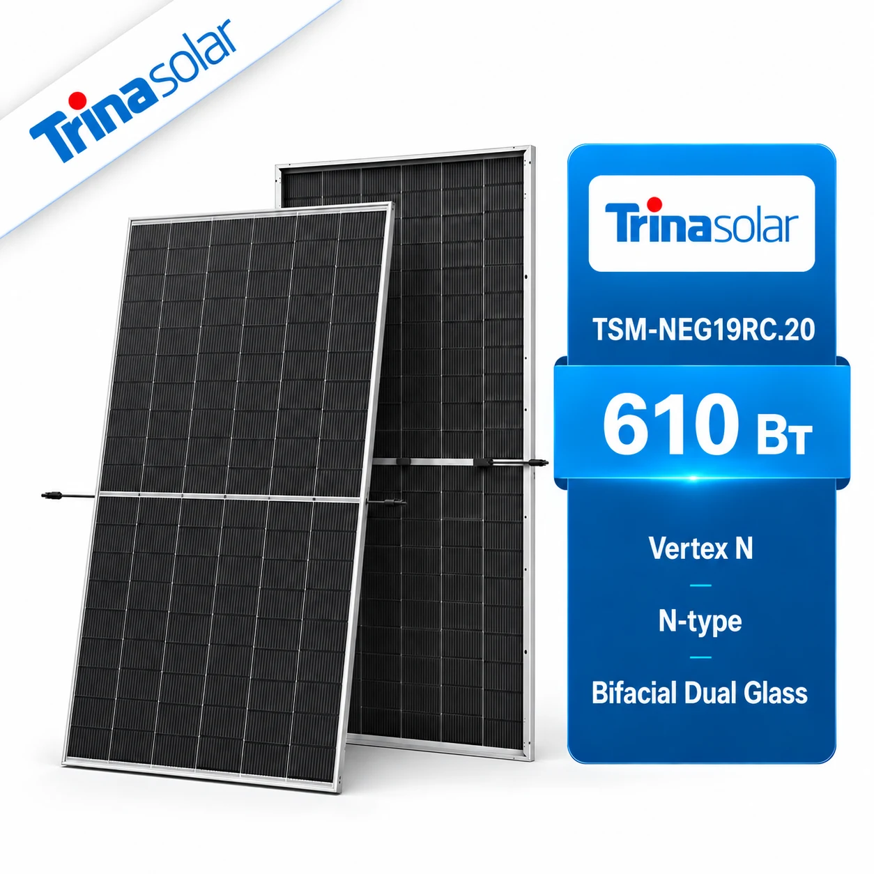 Trina Solar 610W Bifacial Dual Glass купити Україна