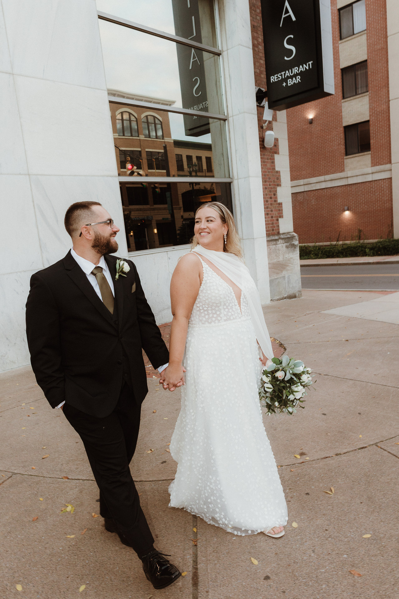 Milas Restaurant Wedding in Schenectady New York for Bri and David