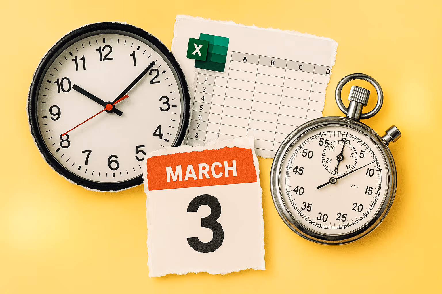 3h chrono pour manipuler du texte, des dates et des heures dans Excel