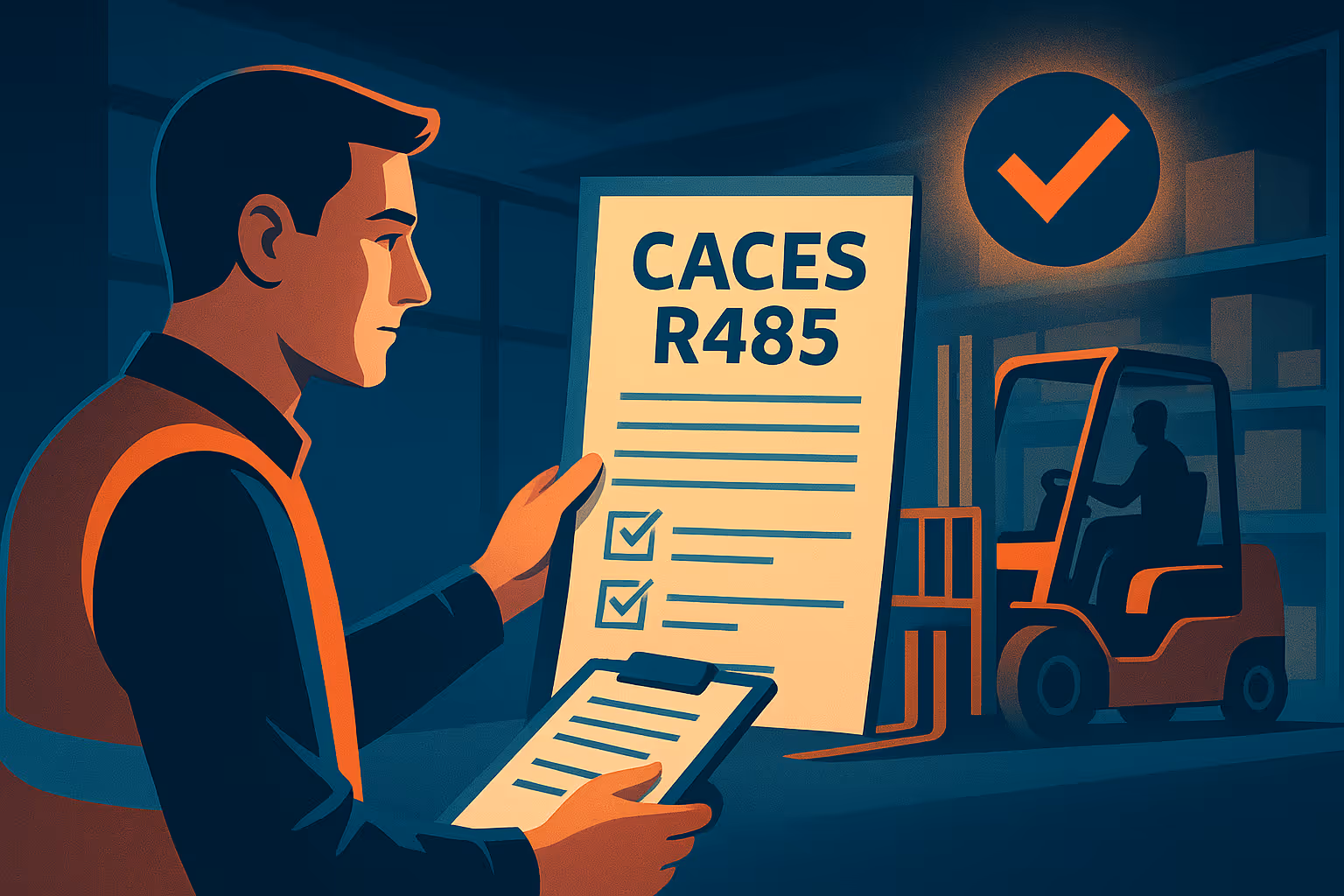 Devis formation CACES R485 : réussir votre mise en conformité logistique et RH en 48h