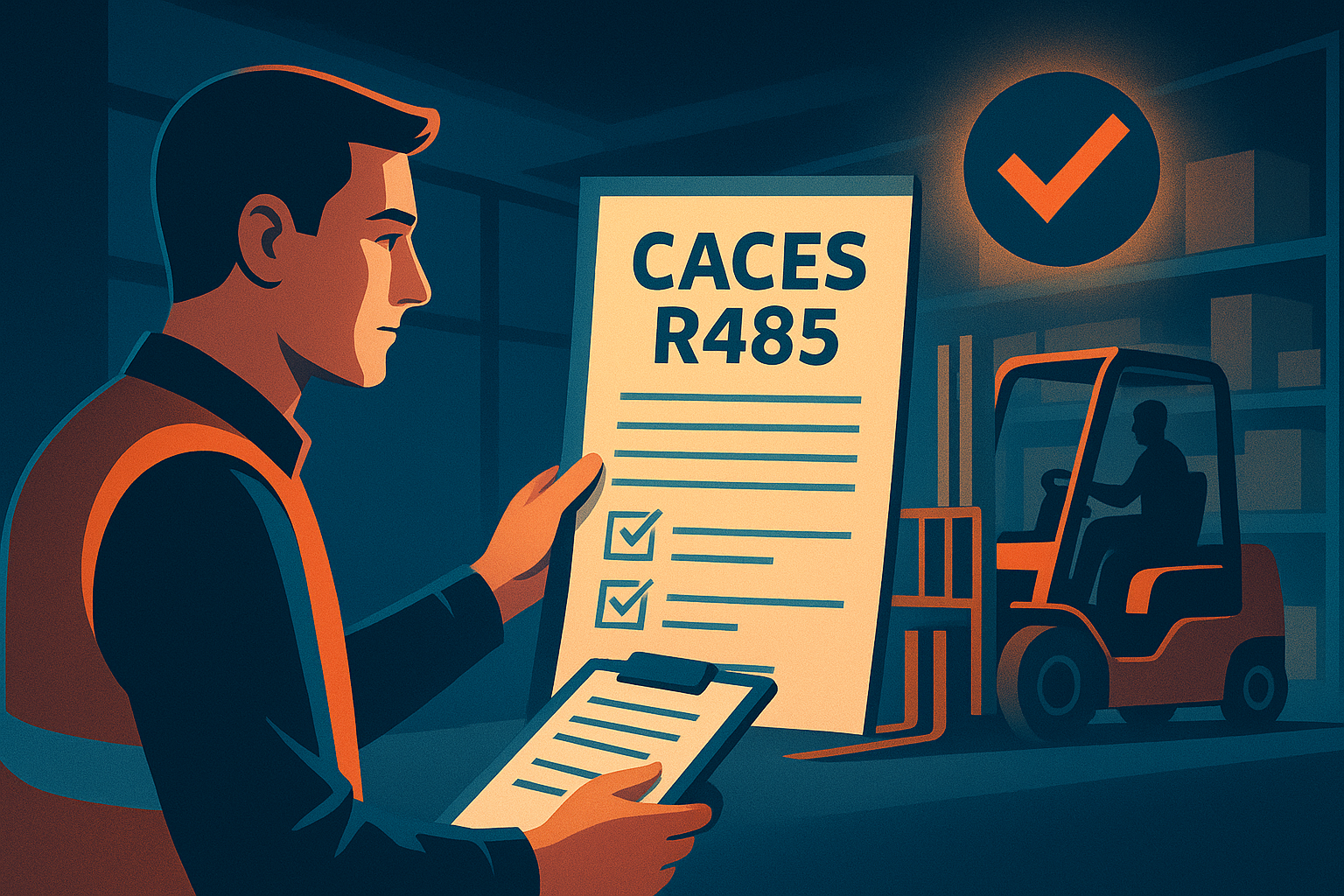 Devis formation CACES R485 : réussir votre mise en conformité logistique et RH en 48h