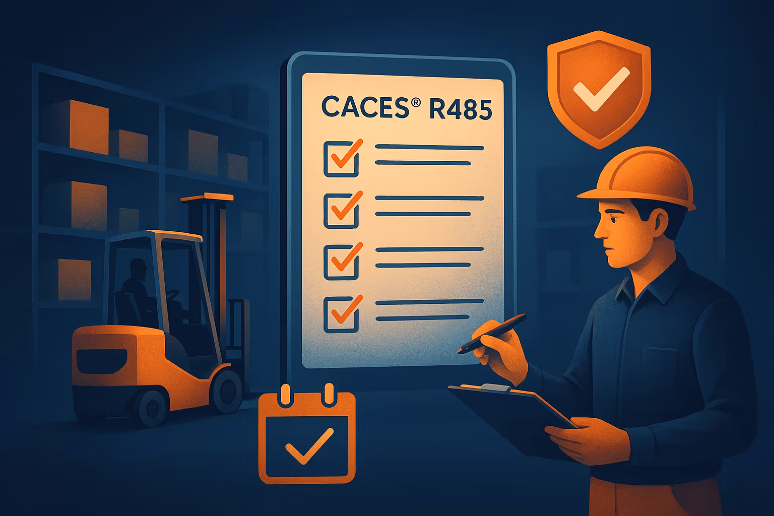 CACES® R485 : la check-list de réservation formation pour sécuriser la conduite des gerbeurs