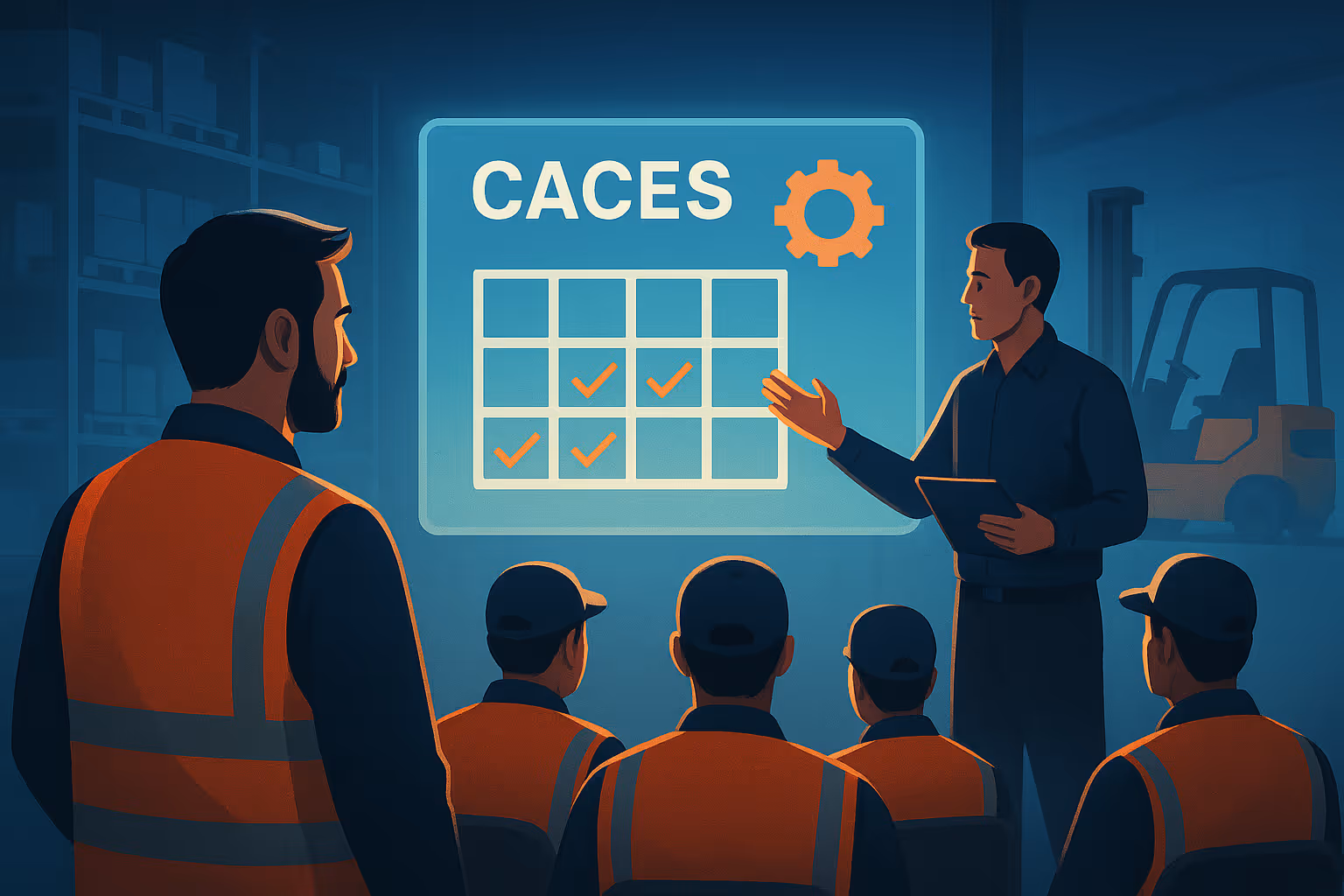 Planification du recyclage CACES R485 : maîtriser le renouvellement pour 20 préparateurs en logistique et industrie