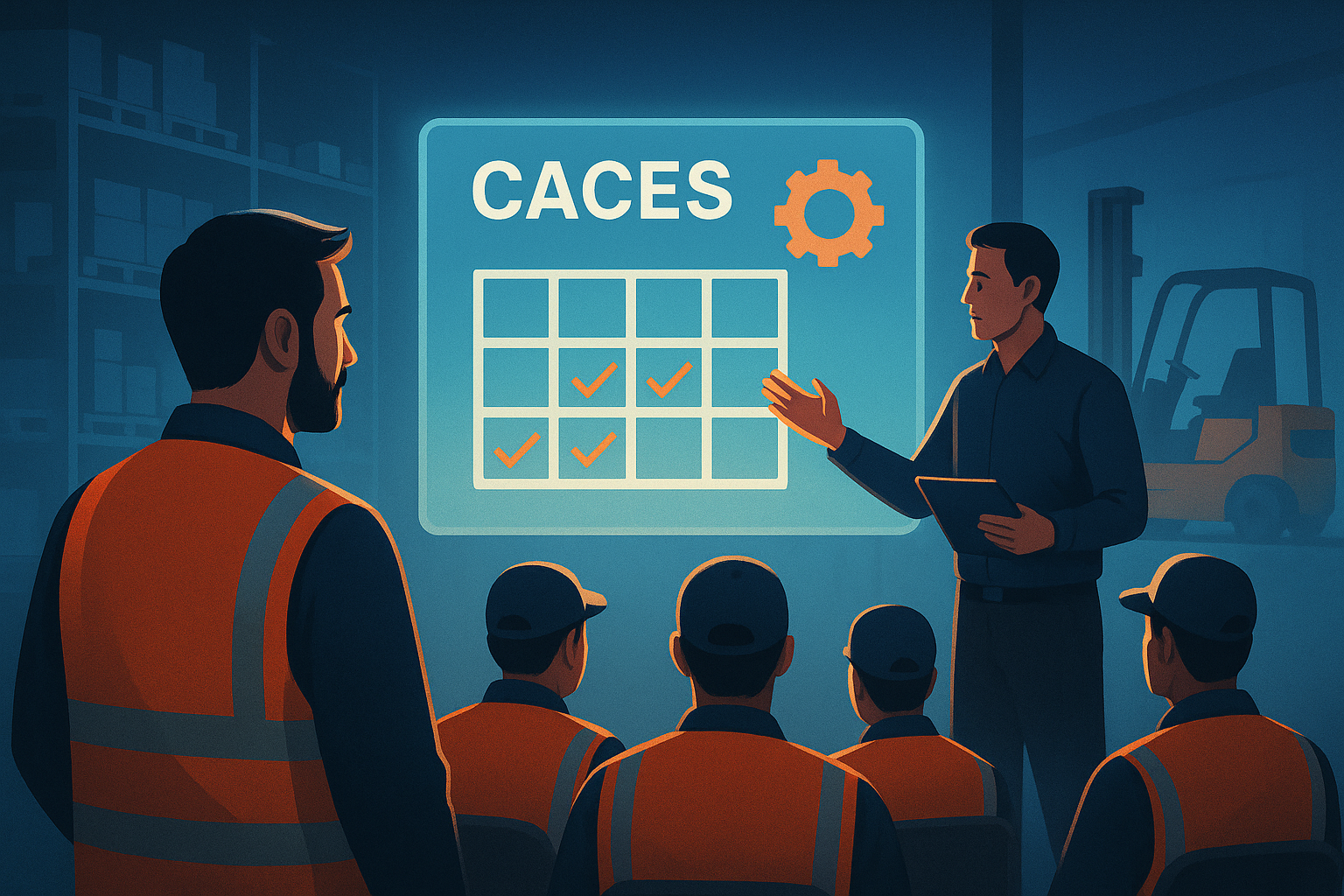 Planification du recyclage CACES R485 : maîtriser le renouvellement pour 20 préparateurs en logistique et industrie