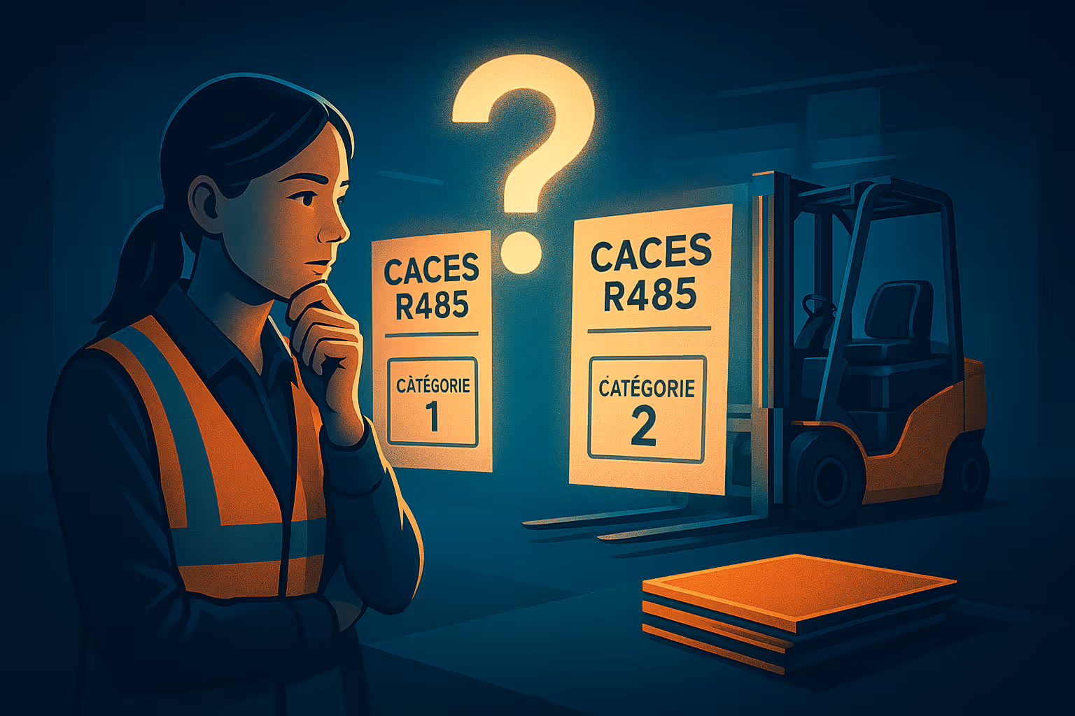 CACES® R485 : choisir la catégorie 1 ou 2 pour les gerbeurs ? Guide décisionnel RH