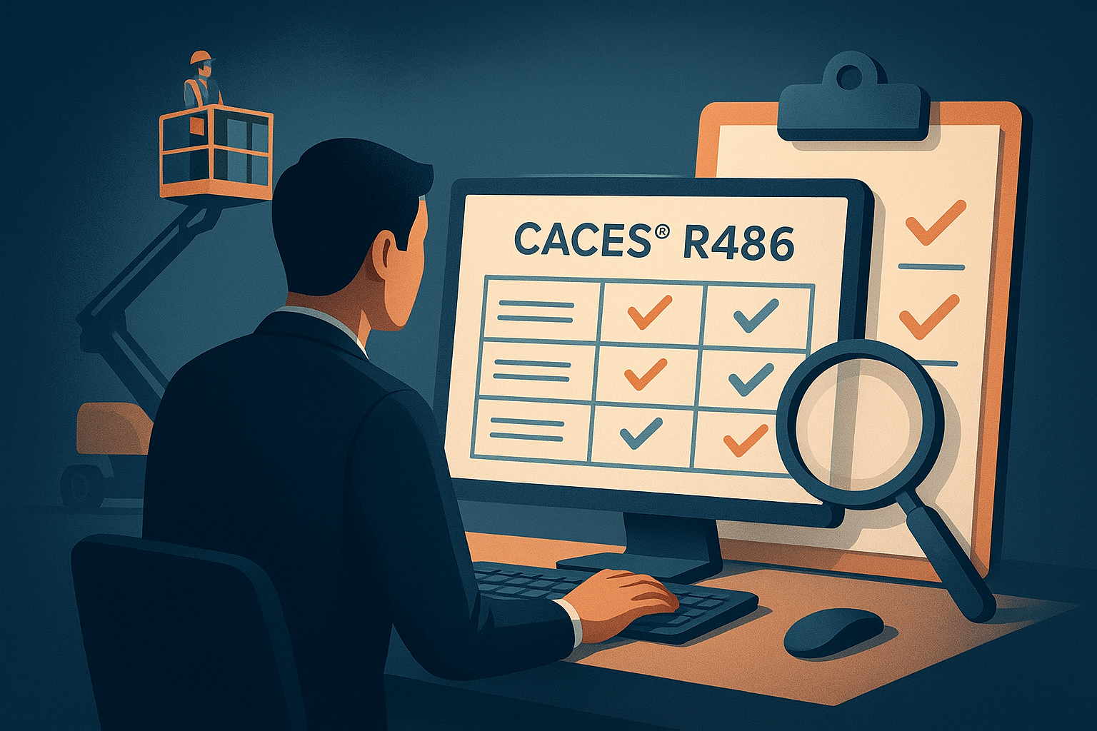 CACES® R486 : la grille d'analyse pour un comparatif devis gagnant en formation nacelle PEMP