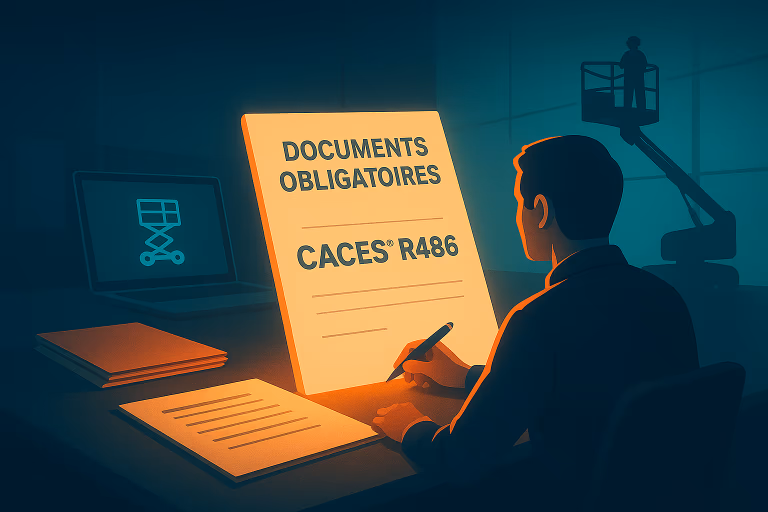 Documents obligatoires CACES R486 : Préparez votre dossier pour une réservation conforme et efficace
