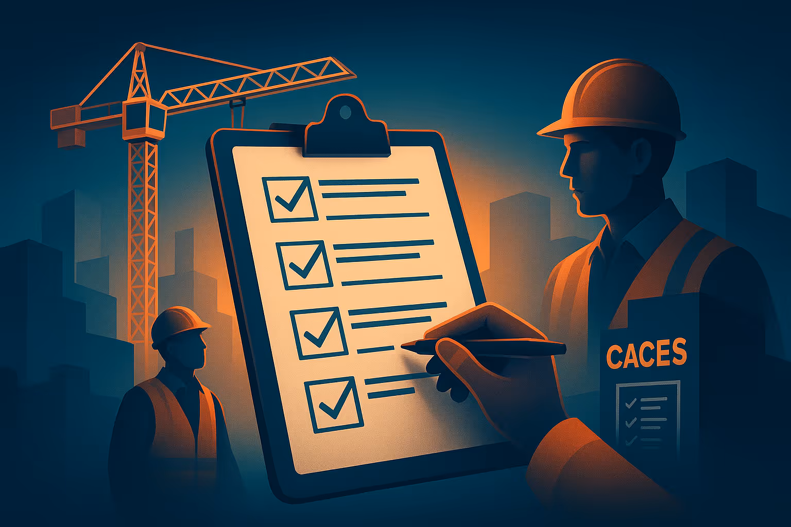 Check-list pré-réservation CACES R487 : maîtrisez la conformité pour la conduite en sécurité des grues à tour