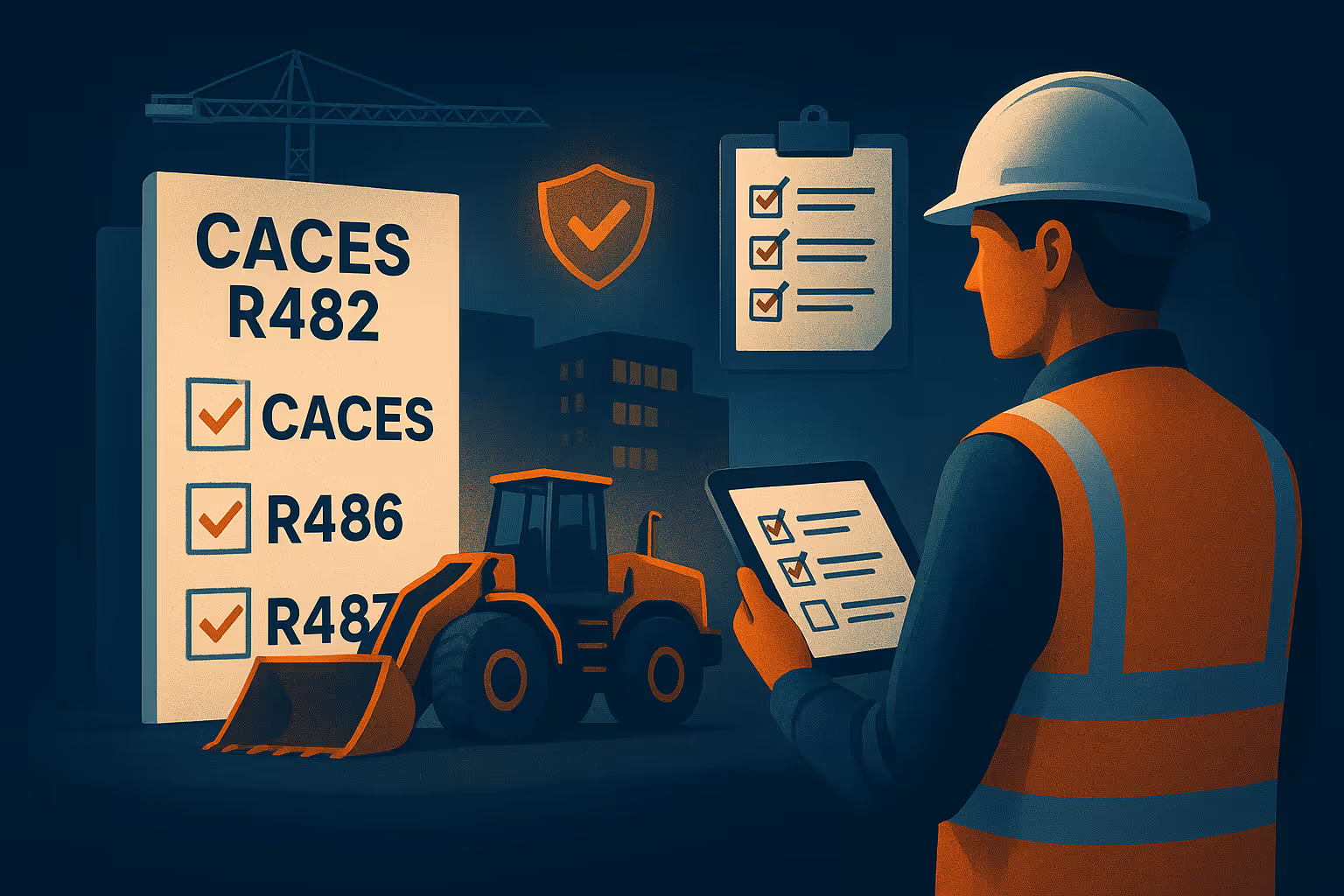 CACES® BTP : Prioriser les certifications R482, R486 et R487 pour une conformité et une performance opérationnelle optimales