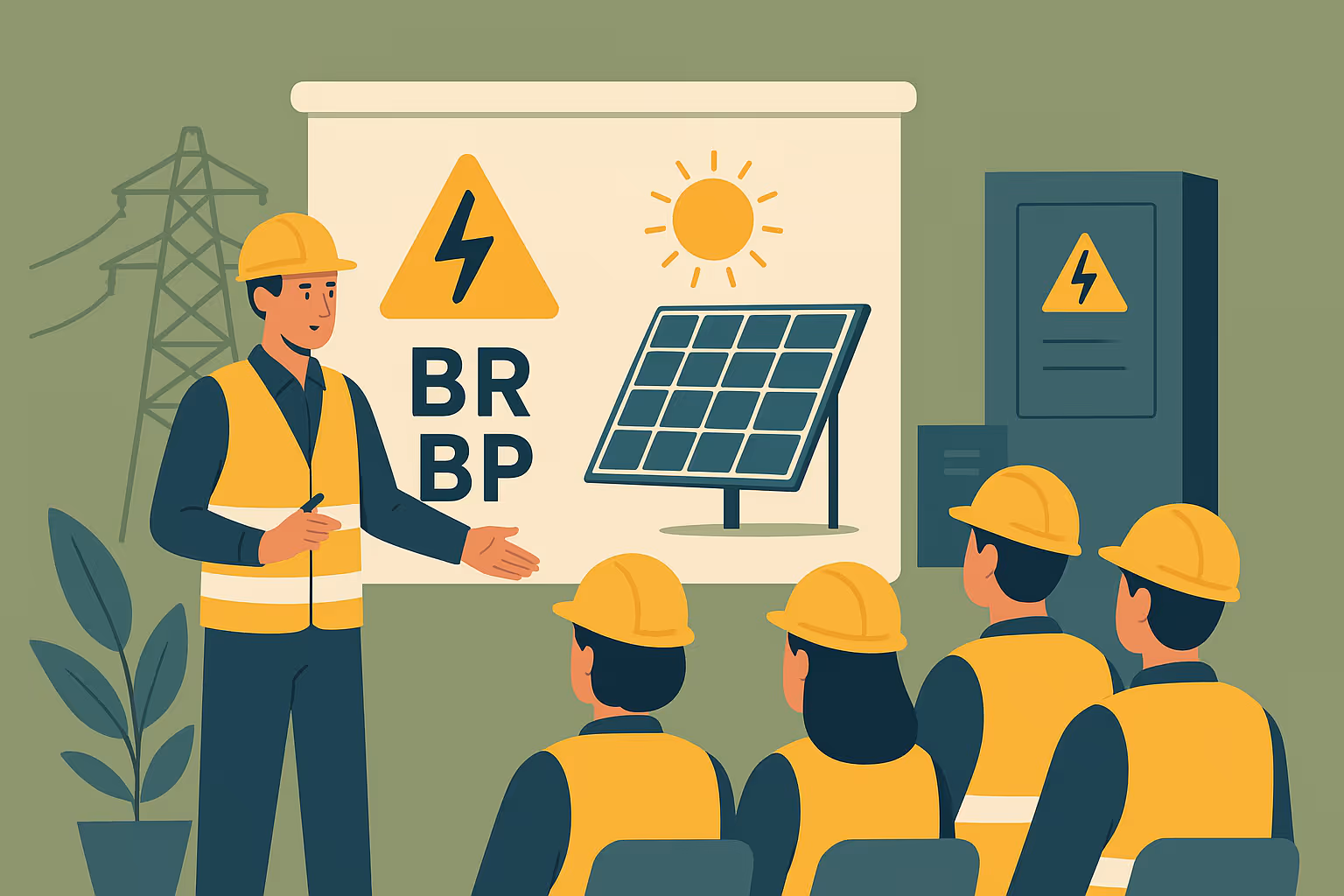 Habilitation électrique BR BP photovoltaïque : Sécurité, conformité et performance pour la maintenance et l’exploitation industrielle