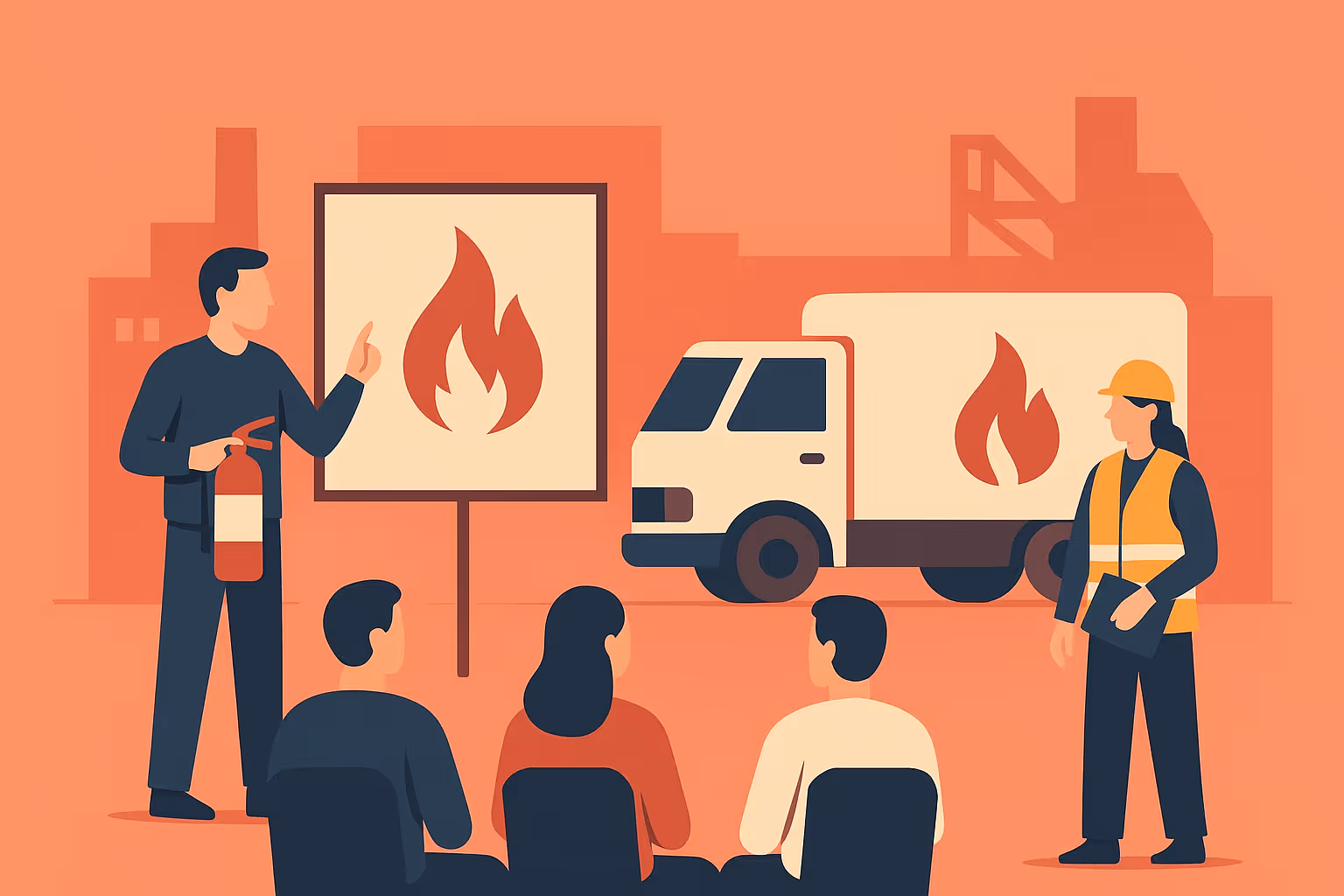 Formation incendie unité mobile : solution efficace, flexible et réglementaire pour la prévention incendie en entreprise