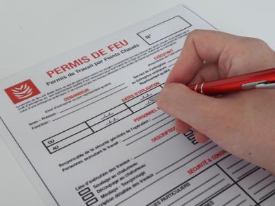 Erlaubnisschein Heißarbeiten