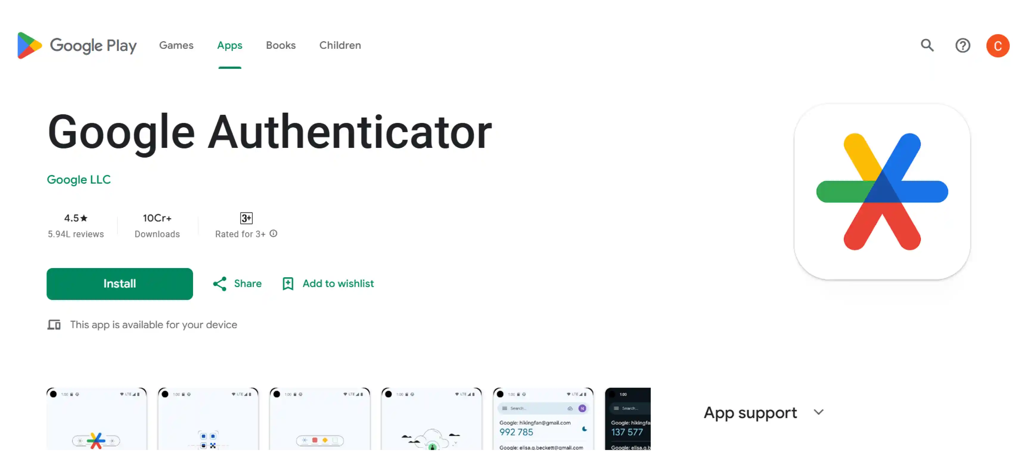 google authenticator multi factor authentication solution landing page