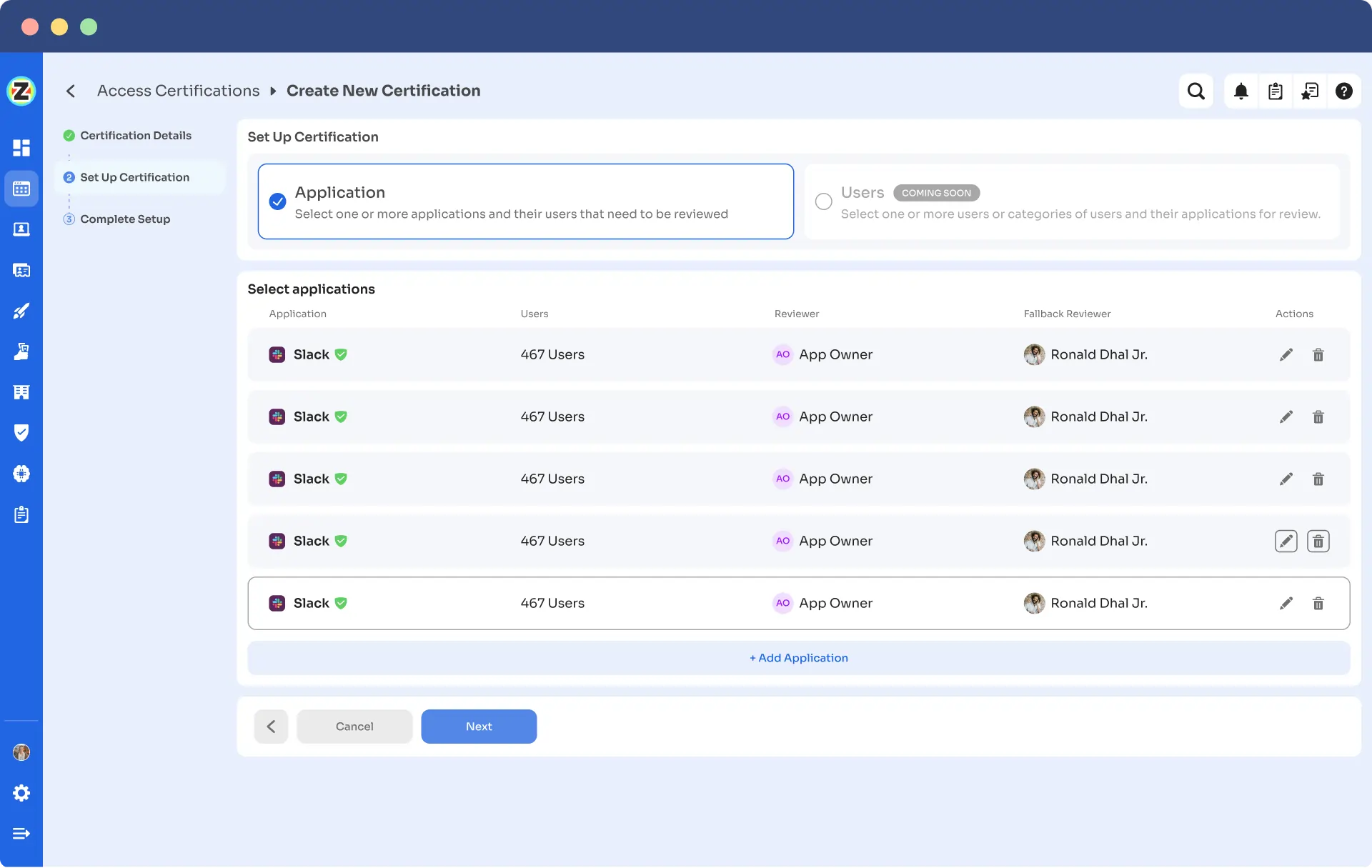 zluri access review feature overview