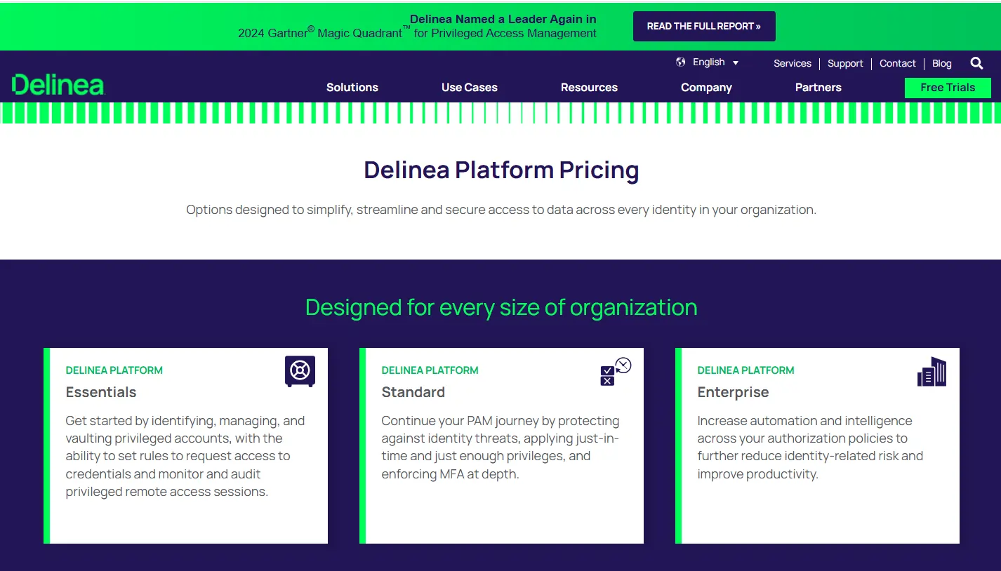delinea pricing