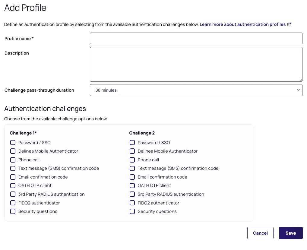 delinea authentication challenges