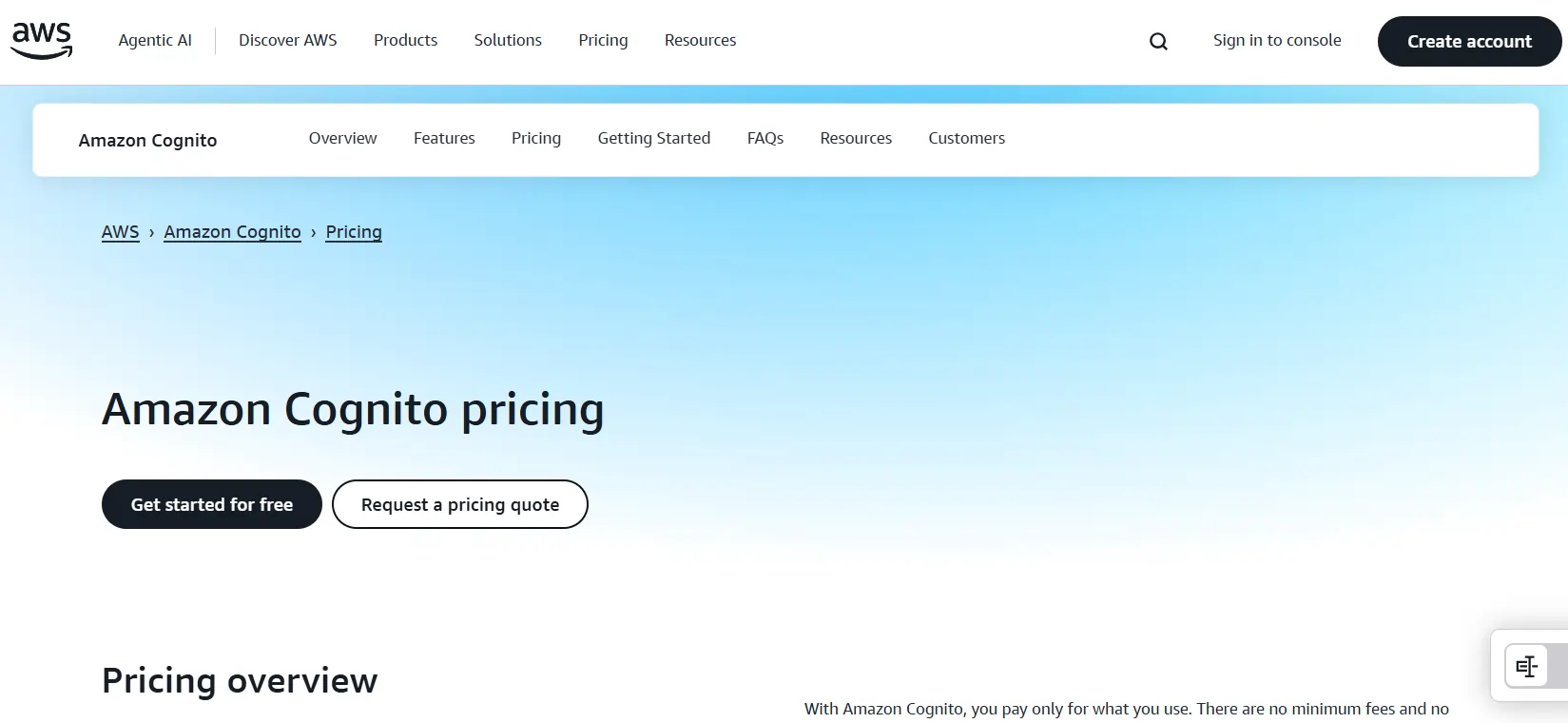 aws-cognito-pricing