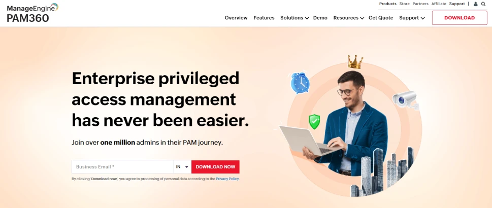 manageengine-privilege-access-management-solution-landing-page