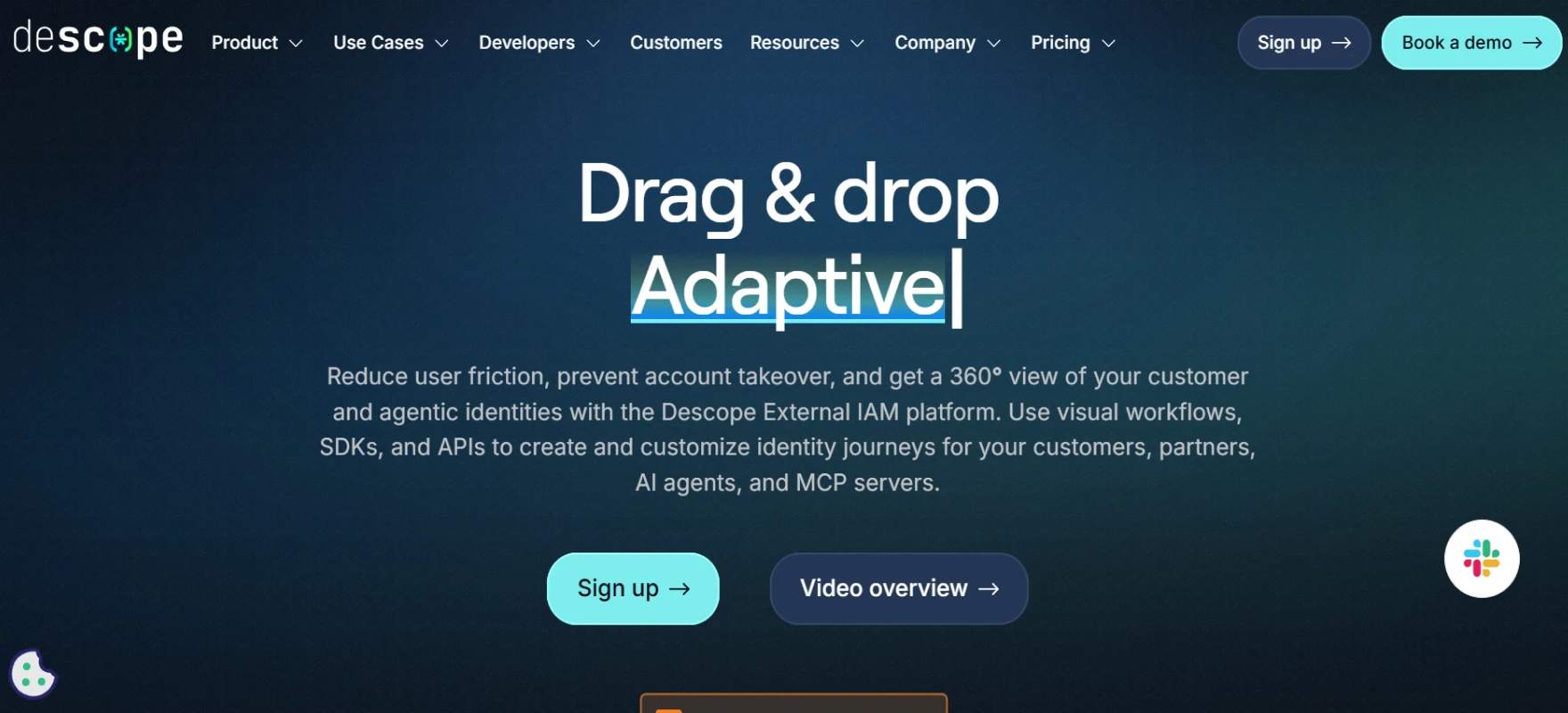 descope-ciam-customer-identity-access-management-solution-landing-page