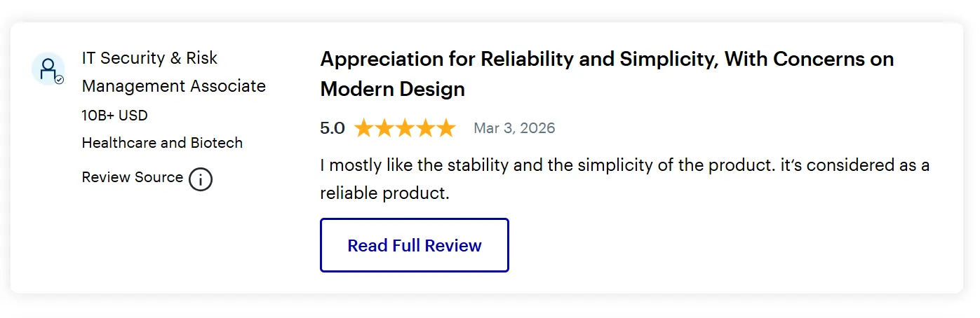 one identity review from gartner