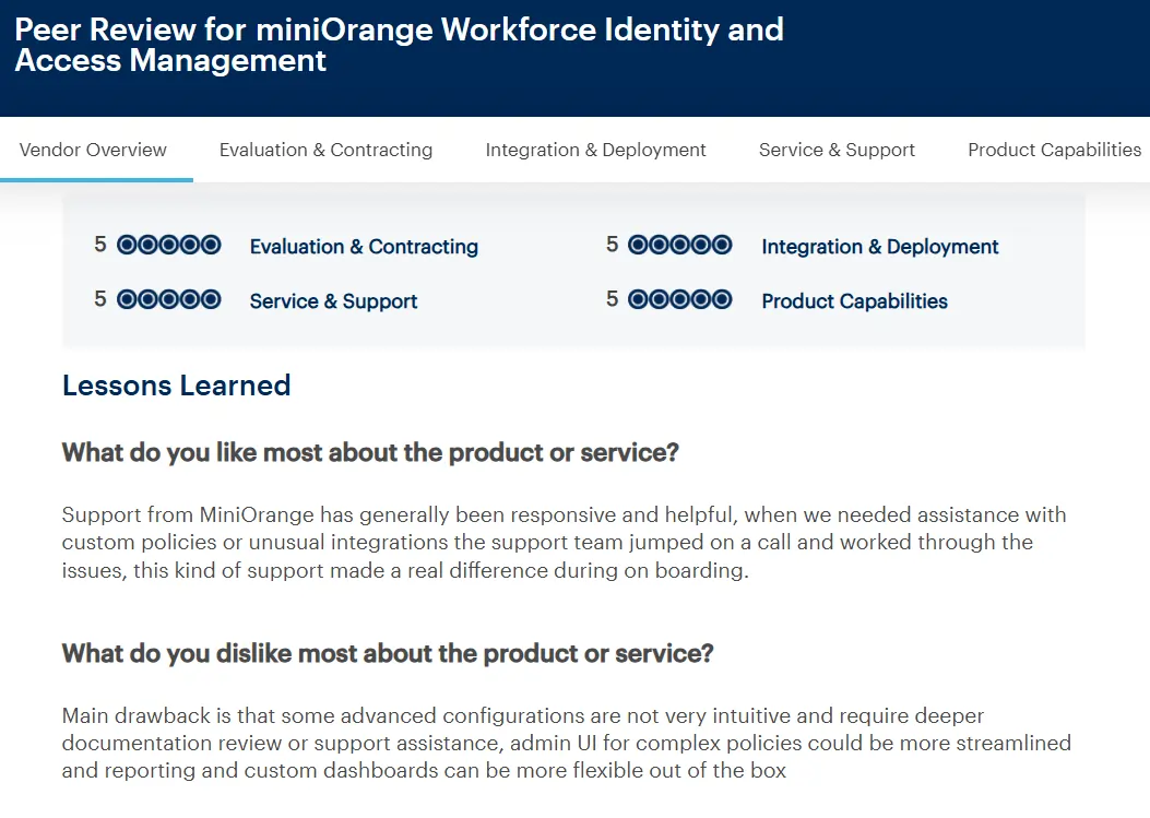 gartner-miniorange-review