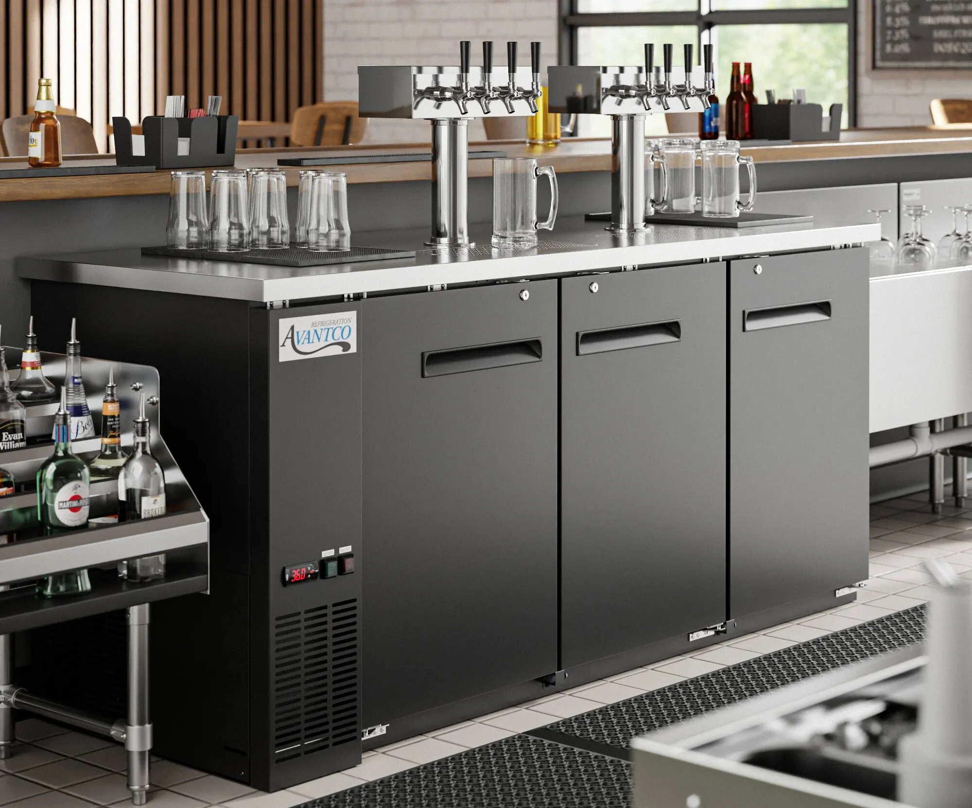 Air-cooled kegerator