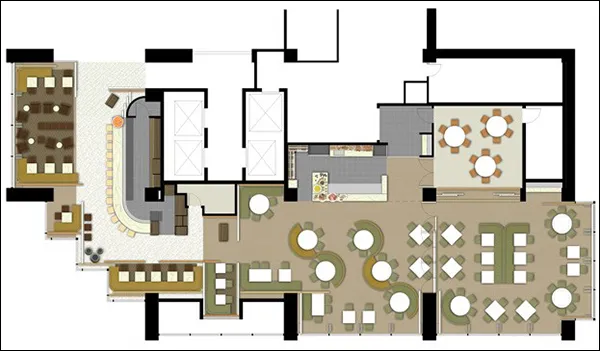 Plans of a bar