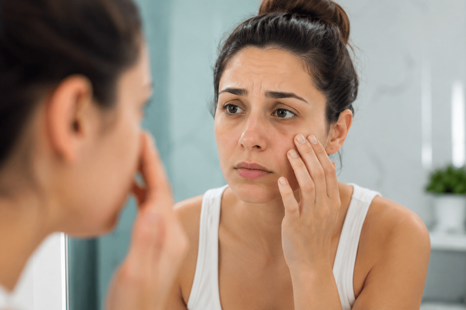 Dermal fillers restoring cheek volume for a tired-looking face in Decatur, Georgia