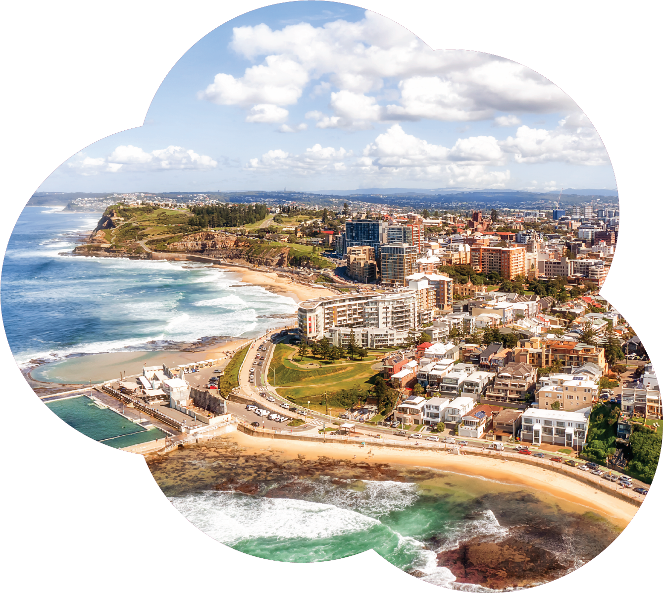 Newcastle - Regional City Radio image overlooking the city