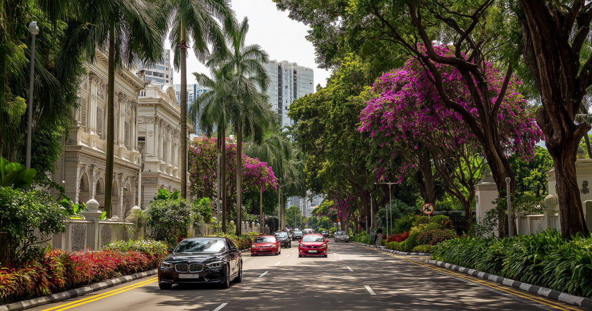 Image of Cars on Singapore Road