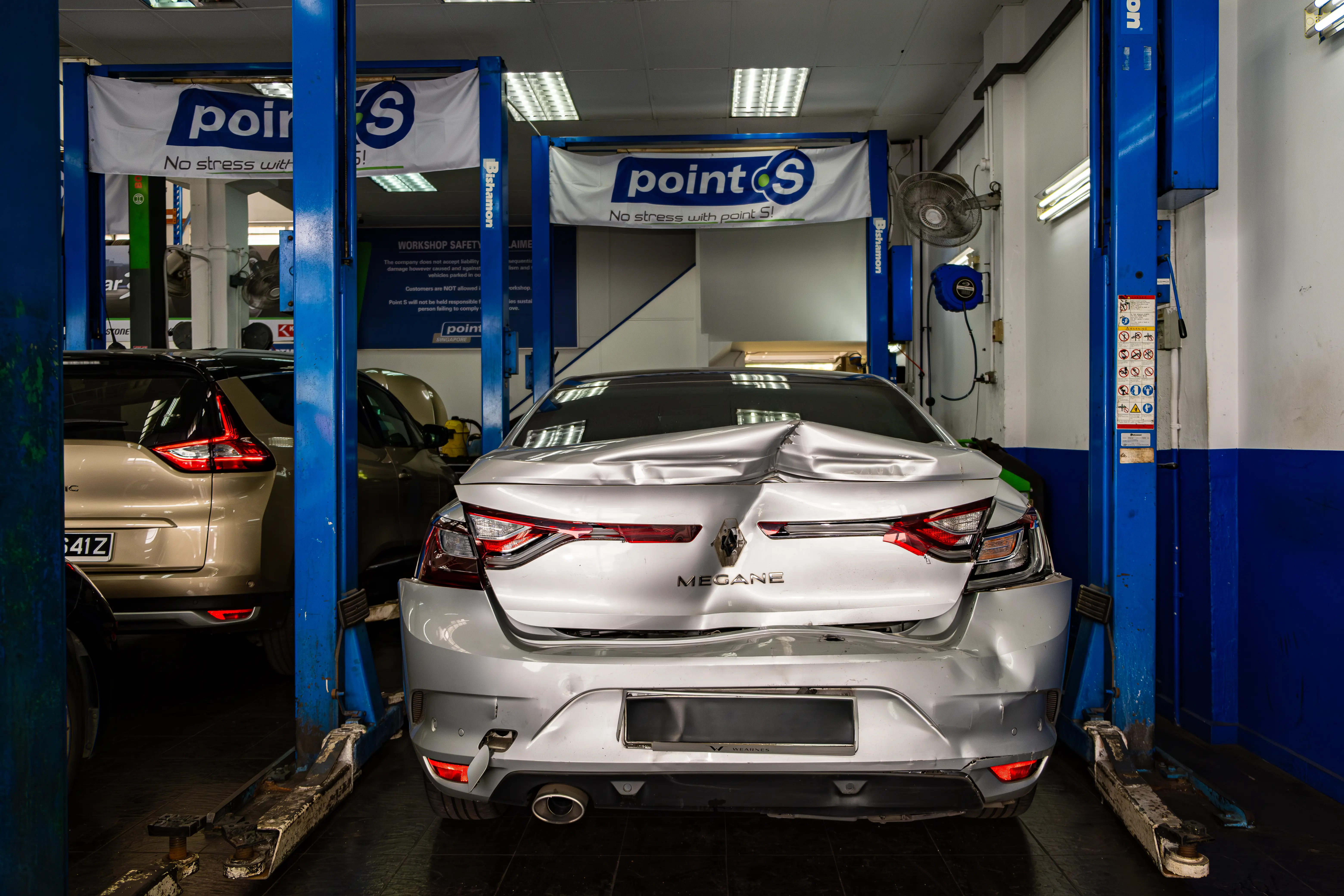 image of dented car at BCC Automotive