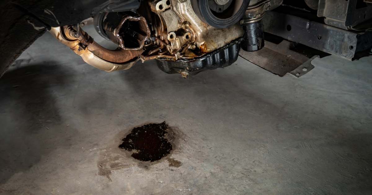 Image of dirty engine oil