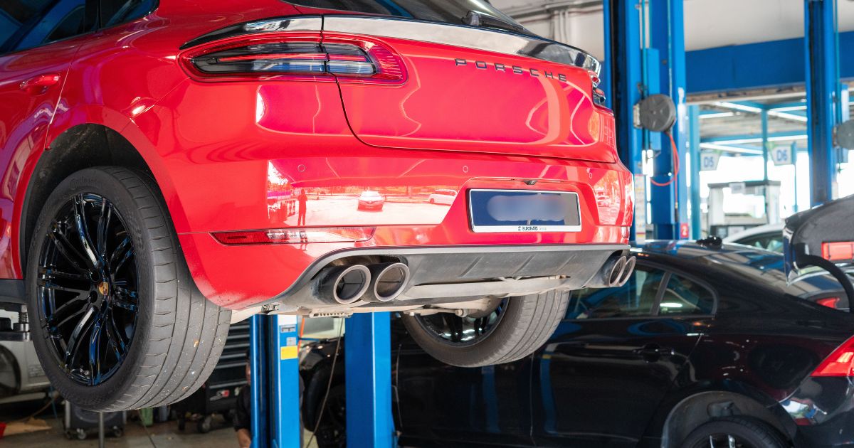 Image of porsche servicing at BCC Automotive