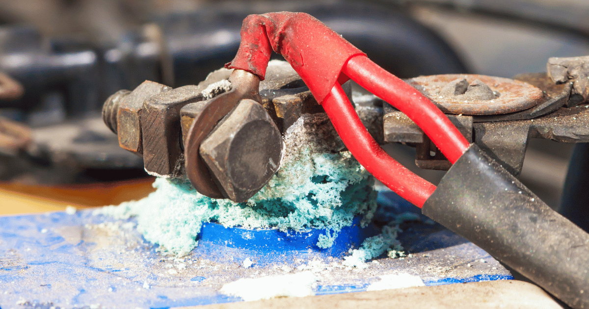 Image of Car Battery Corrosion to terminal