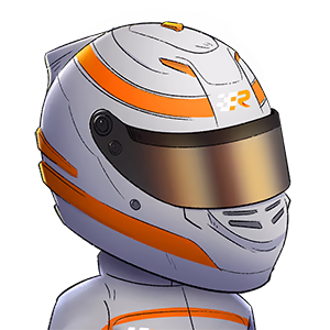 Poley. La mascote di Fantaracing con il casco bianco.