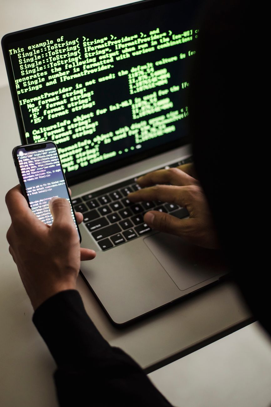 Digital key and lock representing credential theft and data security