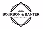 Bourbon & Banter logo with crossed sticks and the tagline 'Drink Curious' beneath.