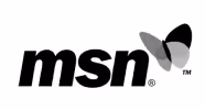 MSN logo with butterfly symbol.