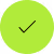 Green circle with a black checkmark inside.