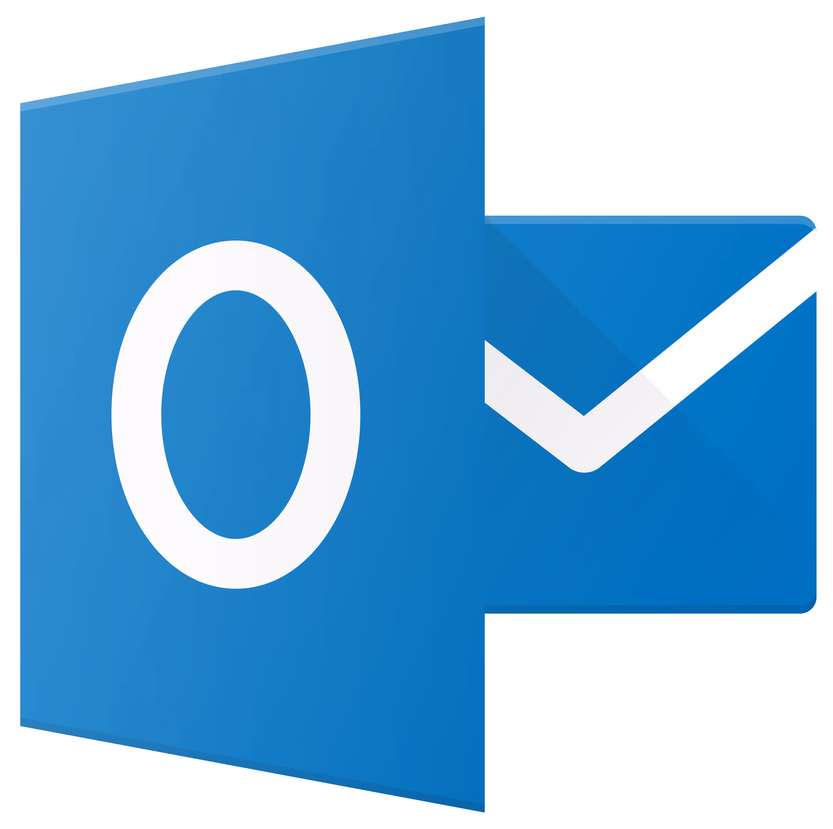 Microsoft Outlook logo with a blue envelope and letter O.
