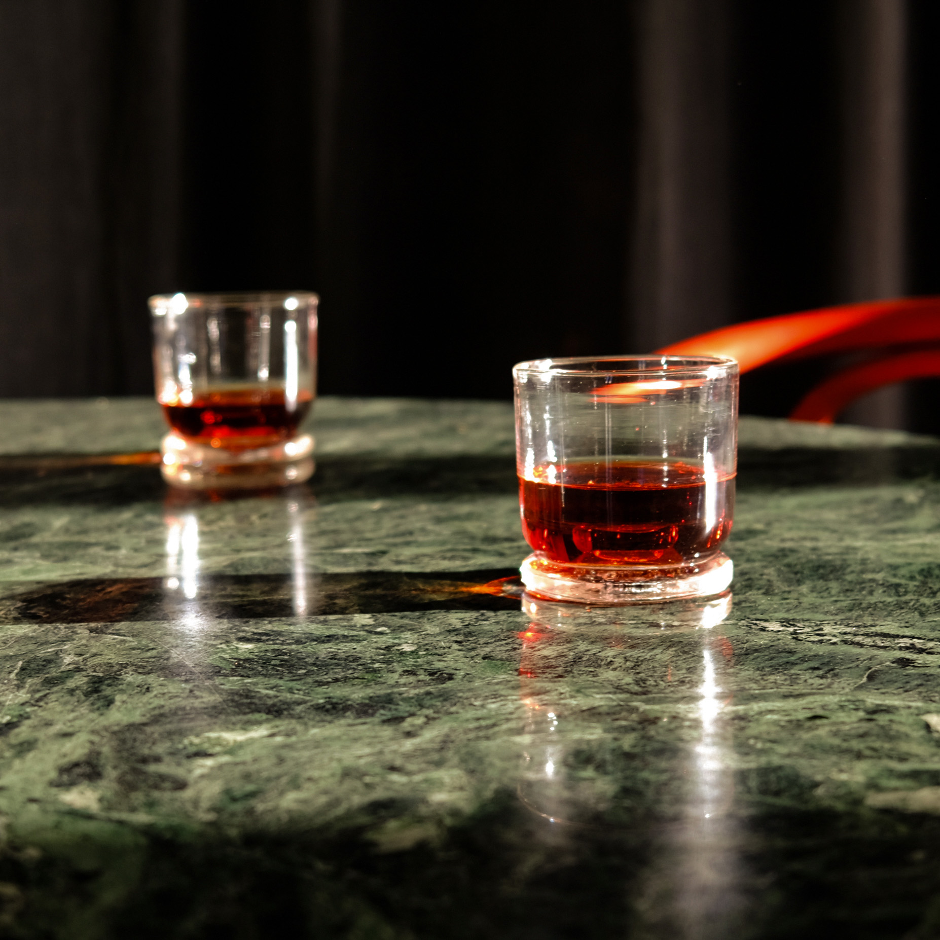 Nic Frehner Rivet Glass Table