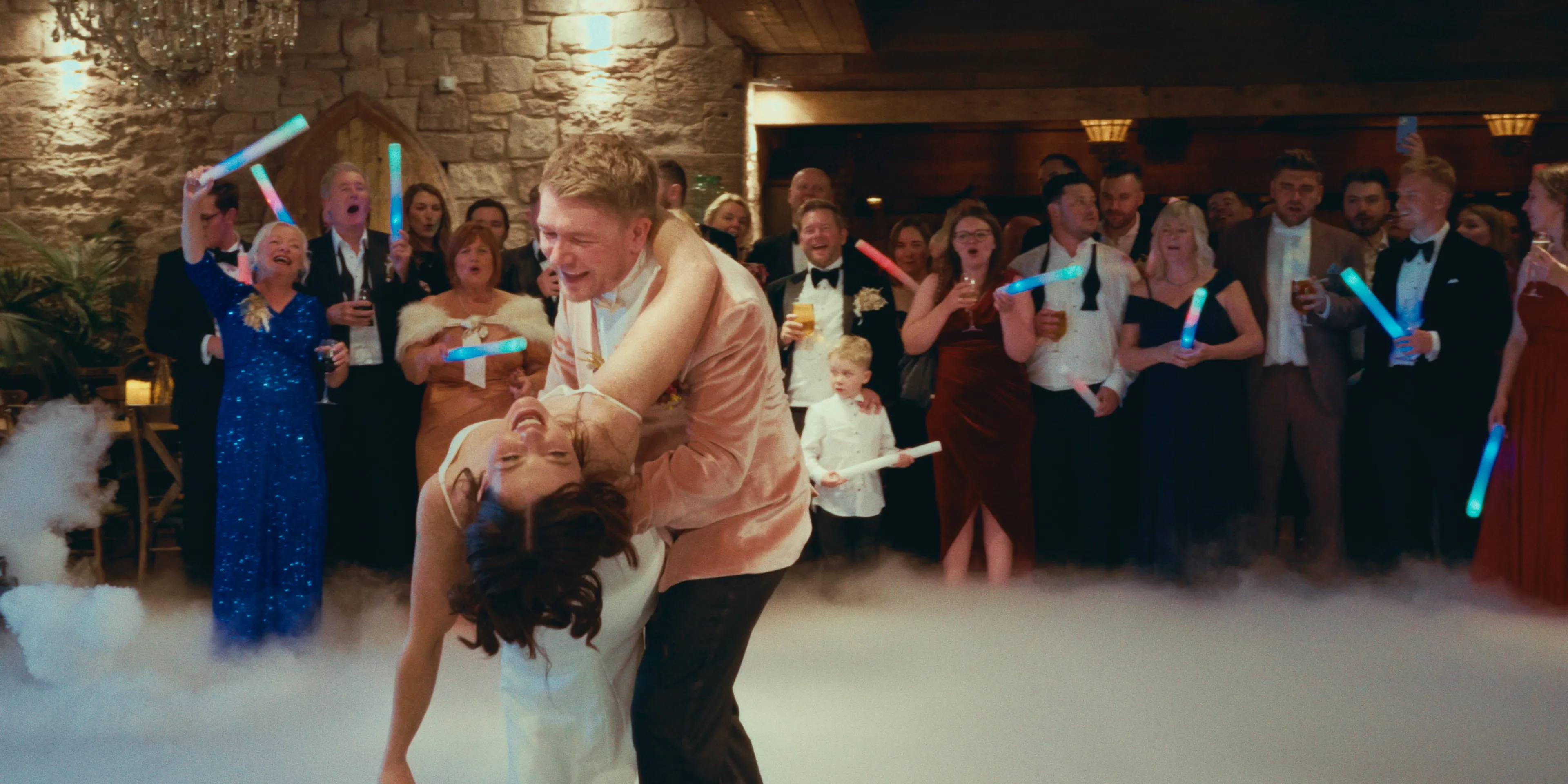 Couple's first dance at Newton Hall