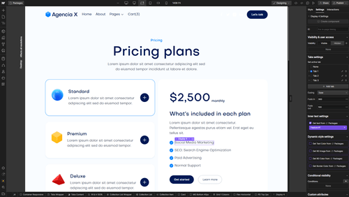 Ecommerce - Agencia X Webflow Template