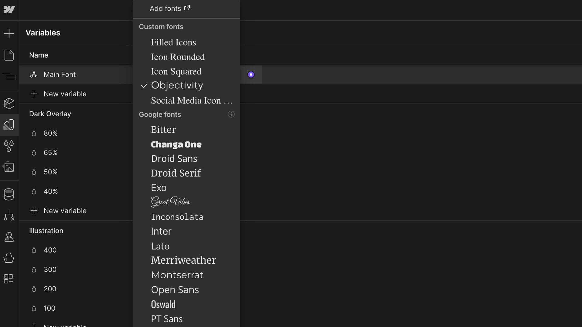 Typography - Agencia X Webflow Template